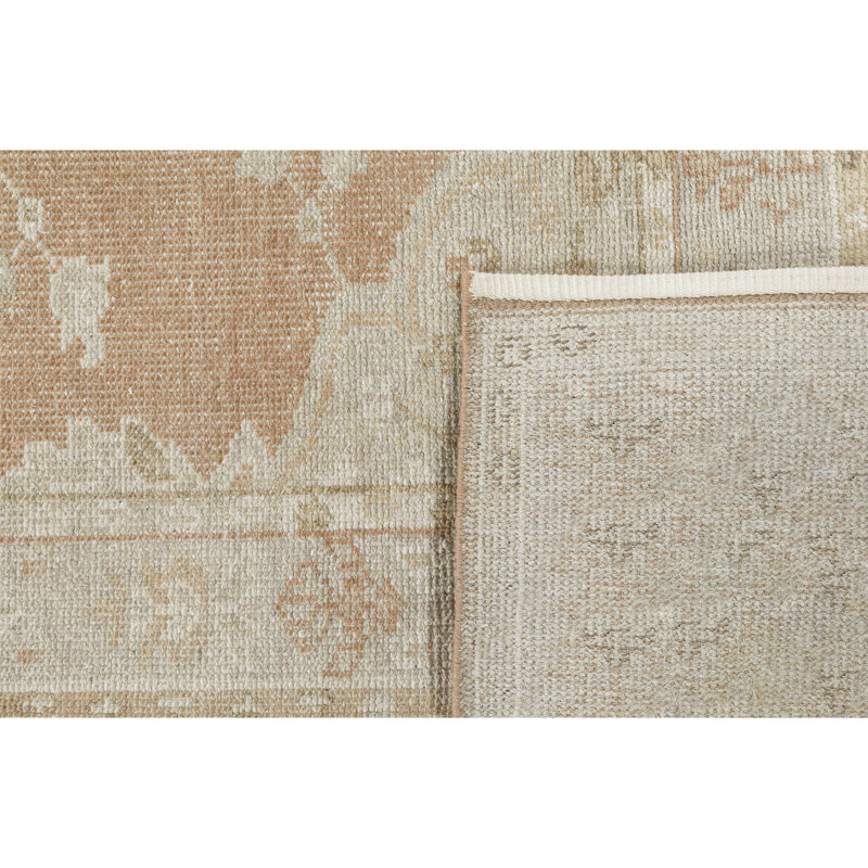 Tapis en laine noué à la main Bungalow Bungalow Rose, Tapis de couloir 2 pi 6 po x 8 pi