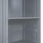 Grand lit mural gris avec tablettes, pliable dans l'armoire, espace pour la chambre d'amis, support de matelas qui suit la forme du corps, petits espaces idéaux, lit, matériau de fabrication