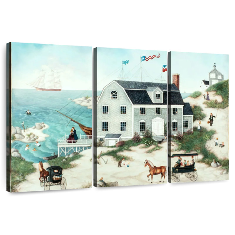 Gillard Home From The Sea, H 28 po x l 45 po