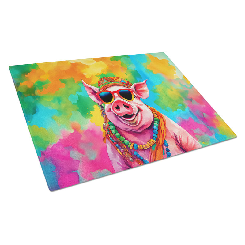 Planche à découper en verre Hippie