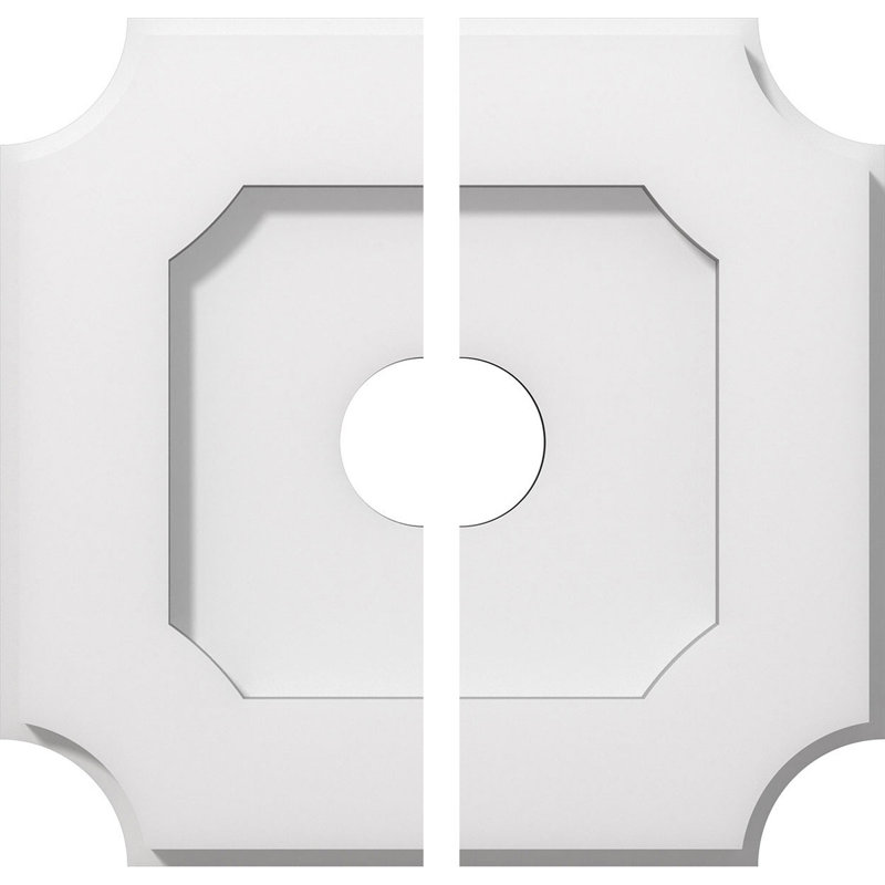 Locke Ceiling Medallion, 1" H x 10" W x 10" D