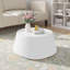 Table de bout moderne en cuir fritté clair-9740972-10056306