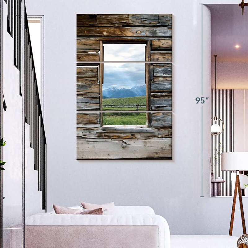 Alvord Window To Grand Teton, 74" H x 48" W