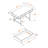 Latina 2-Drawer Brown Finish Computer Desk With Black Metal Leg, 29.77" H X 47.01" W X 23.64" D