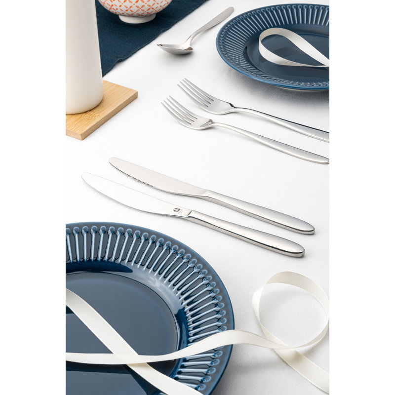 Grunwerg Cutlery 44 Piece Balmoral 18/10 Stainless Steel Cutlery Set, Service for 6