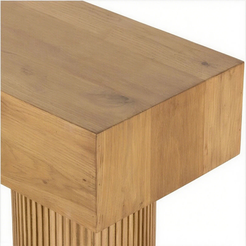 Console moderne en bois rectangulaire, H 29,9 po x l 78,7 po x P 15,7 po