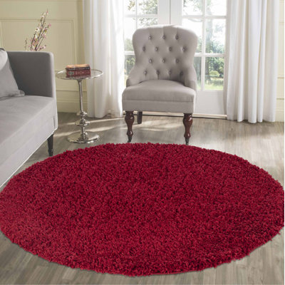 Esterly Solid Colour Shag Area Rug