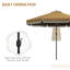 Parasol de patio 9 pi Outsunny-328121357