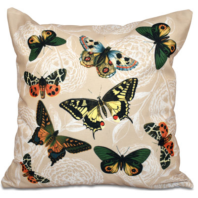 Botanical Blooms Reversible Throw Pillow