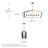 40" 6-Light Candle Open Frame Linear Chandelier-142960120