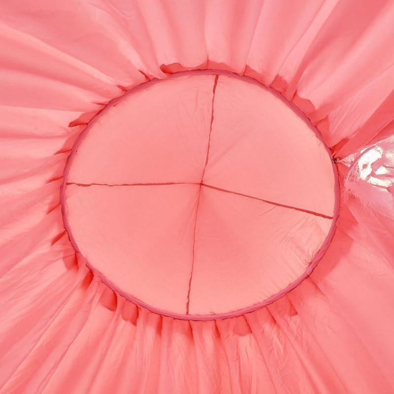 Bed Canopy, Round Dome Girls Mosquito Net, Pink, 270 X 65 X 65Cm