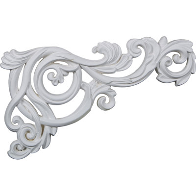 Avery 8.375'' H x 15.375'' W x 1'' D Urethane Onlay Scroll