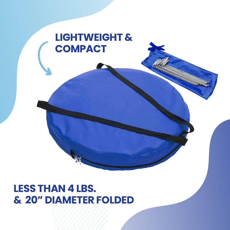 1-Person Pop-Up Mesh Screen Pod - Bug & Mosquito Protection, Upf 50 Sun Shield, 270-Degree View, Easy Setup, Lightweight Design