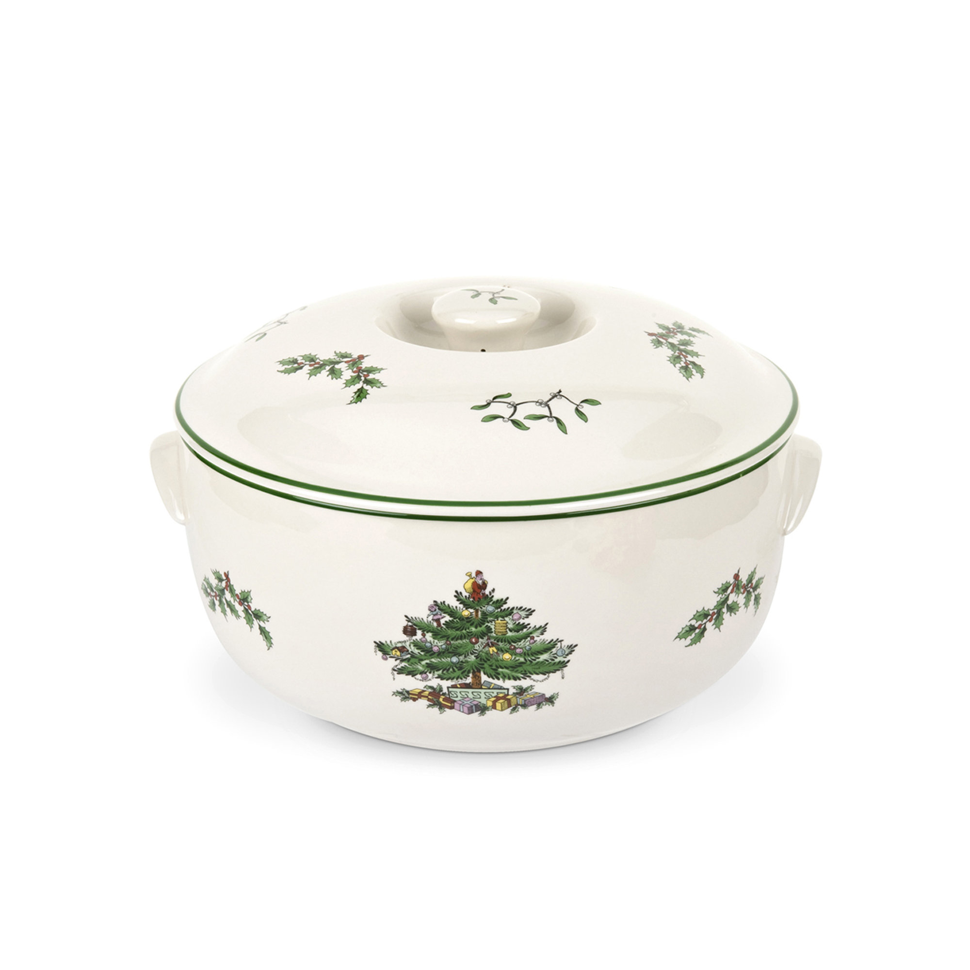 Spode Christmas Tree Round Covered Casserole