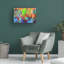 Art mural sur toile tendue - «Cactus» de Noemi Ibarz pour décoration de salon, de chambre à coucher ou de bureau - 12 x 19