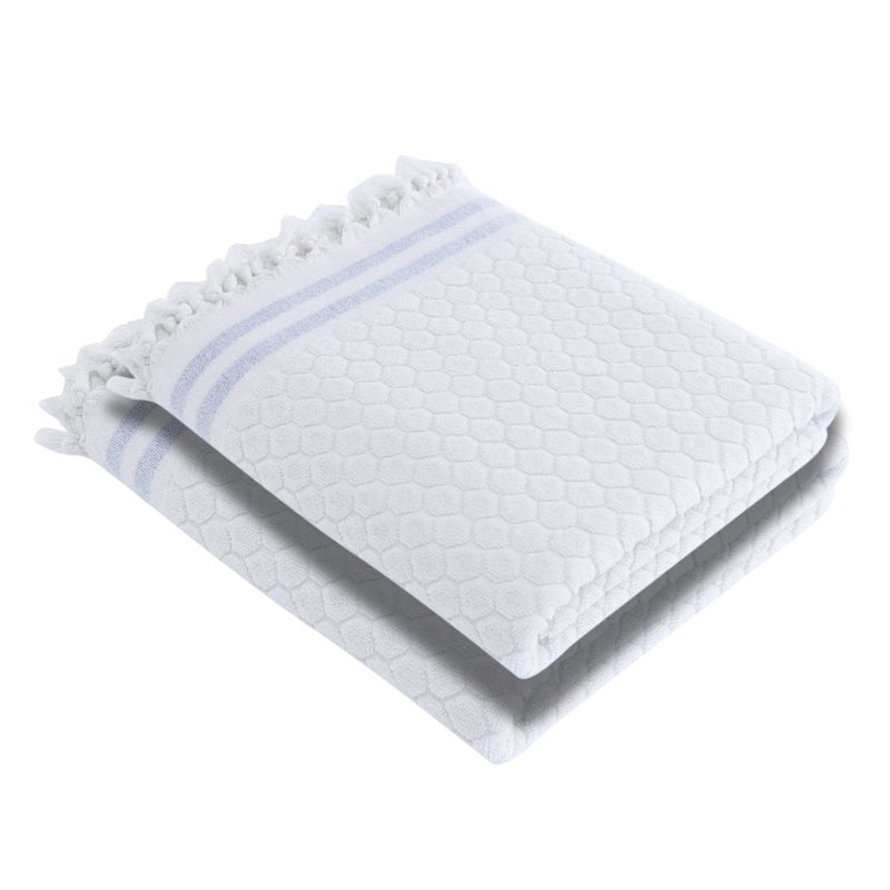 Luxury Turkish Hand Towels- Anatolia Style, 100% Turkish Cotton, Quick Drying, High Absorbency, Soft Towels For Home and Bath, Oversized 20"W x 30"L 2-Piece Hand Towels