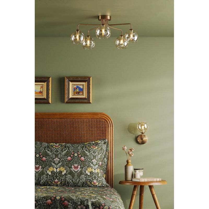 Flush Mount, 22" H x 48" W x 48" D, 5