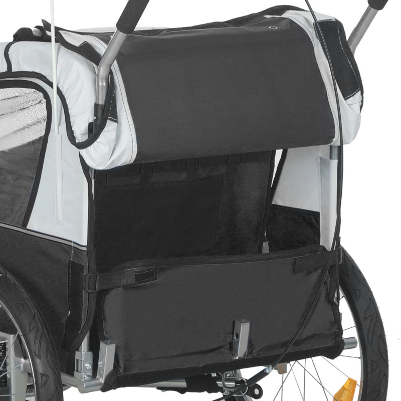 HOMCOM Push/Pull Ride On, Black, 108cm H x 155cm W x 155cm L