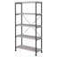 Bibliothèque de style industriel à 4 tablettes avec charme rustique et design polyvalent-700803868
