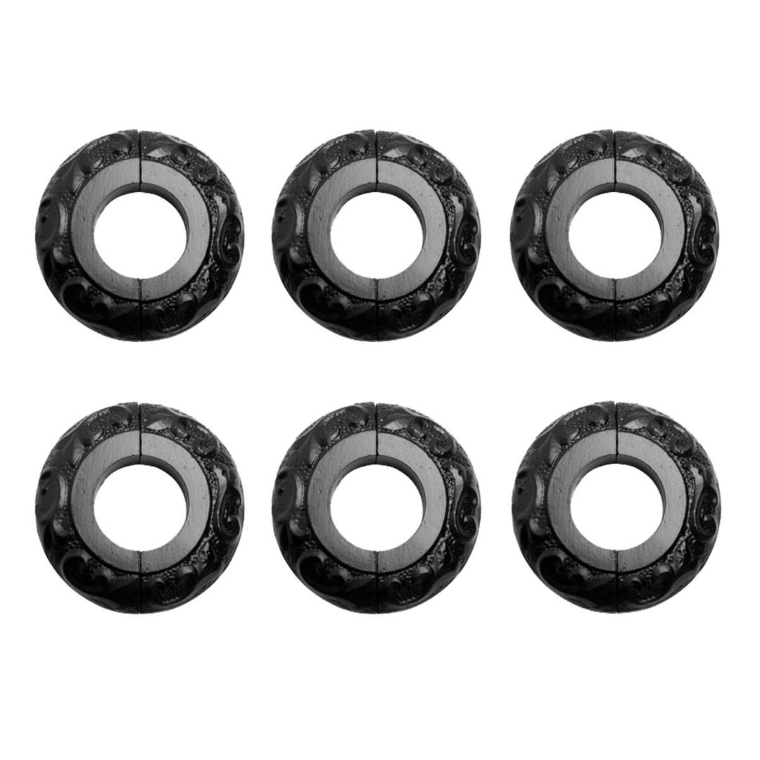 Black Radiator Flange Aluminum Escutcheon (Set of 6) The Renovators Supply Inc.
