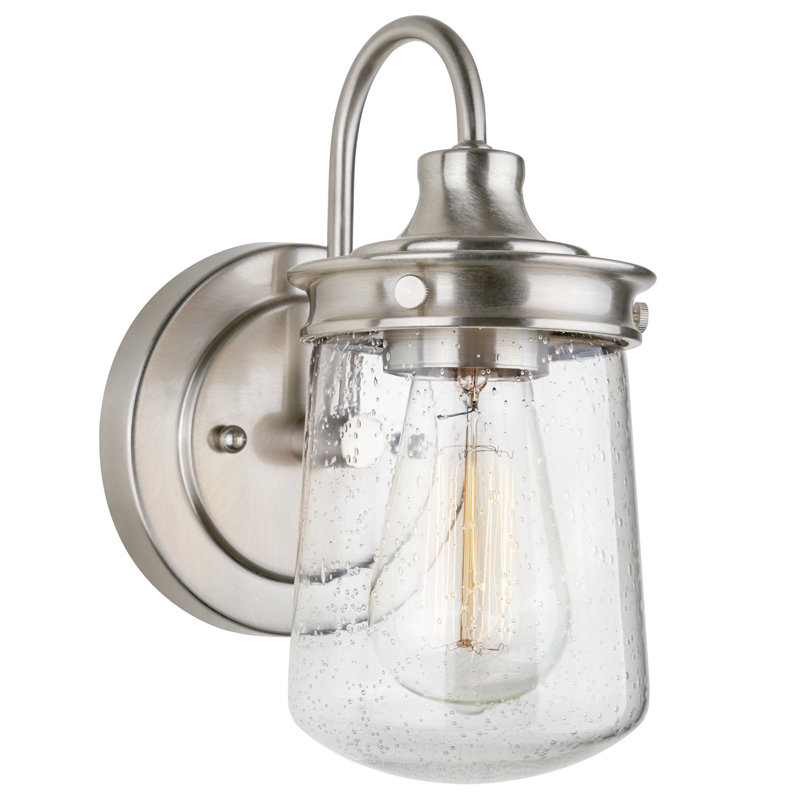Tressa Armed Sconce, Brass Nickel