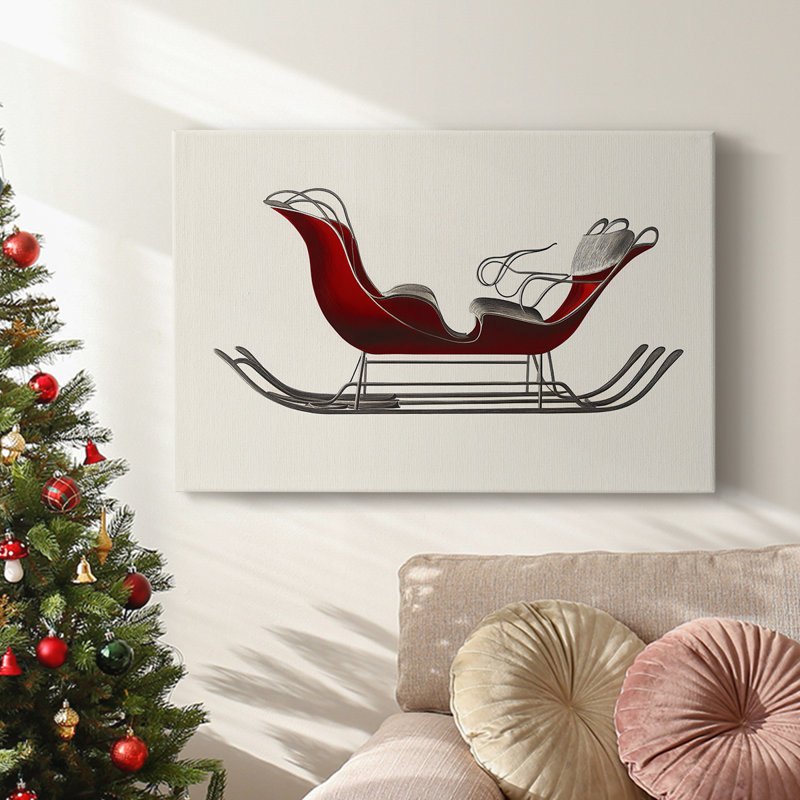 Art des Fêtes de Noël - Toile tendue avec châssis - Série 3-XXV, H 18 po x l 27 po
