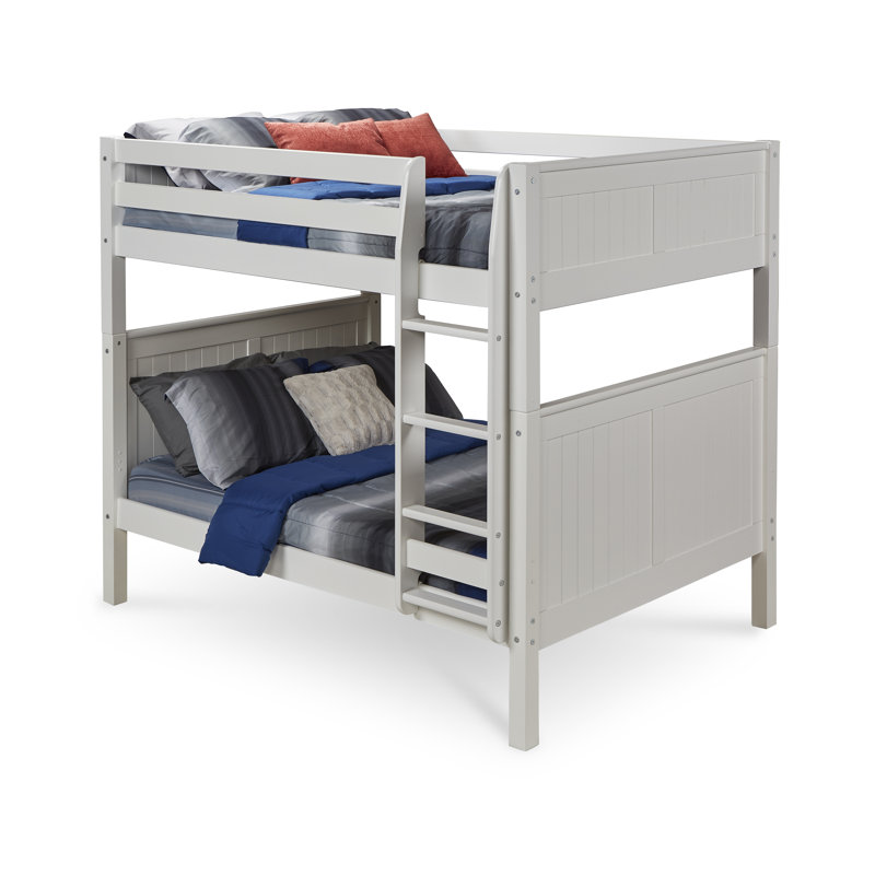 Lit superposé en bois Burkley, Blanc