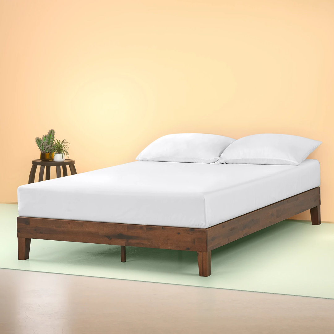 Bartlett Solid Wood Low Profile Platform Bed Trule 