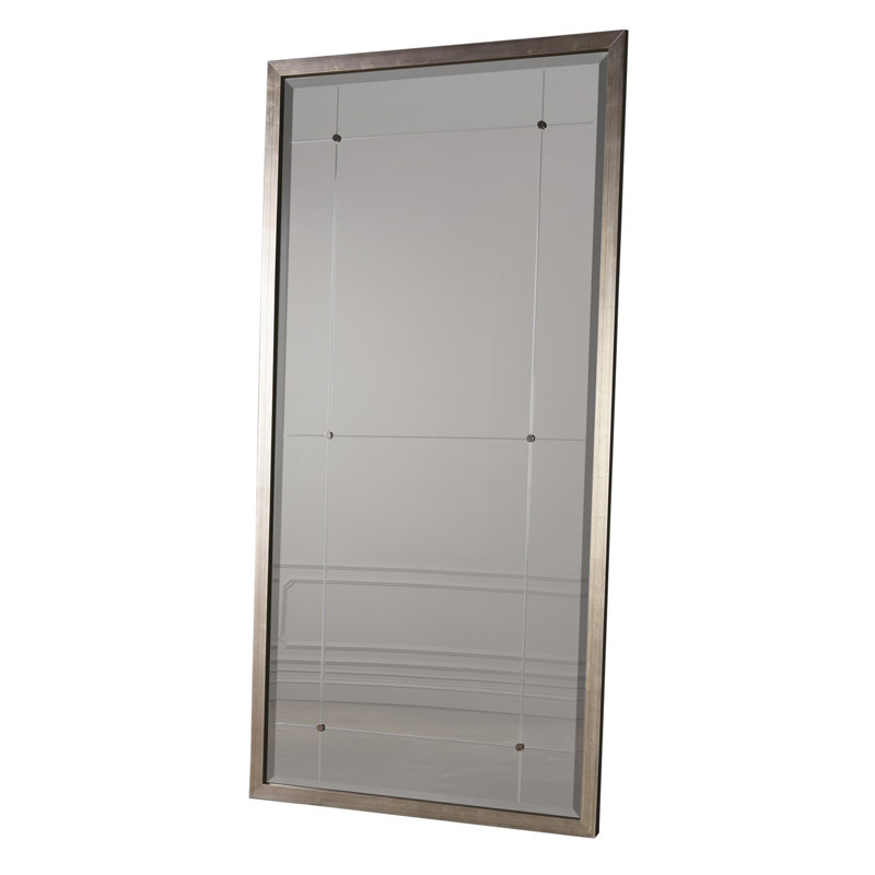 Beaumont Floor Mirror-Silver Leaf