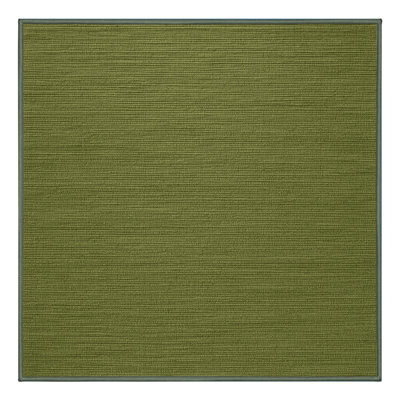 Tapis vert uni lavable à la machine