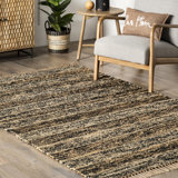 Tapis à pampilles en jute Julane