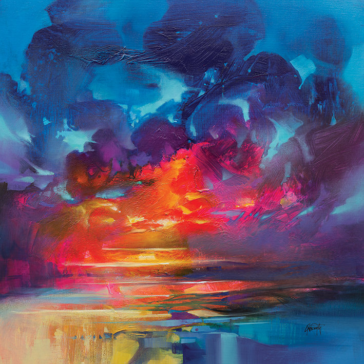 Liquid Light 3 by Scott Naismith - Wrapped Canvas Canvas, 85cm H x 85cm W x 3.8cm D