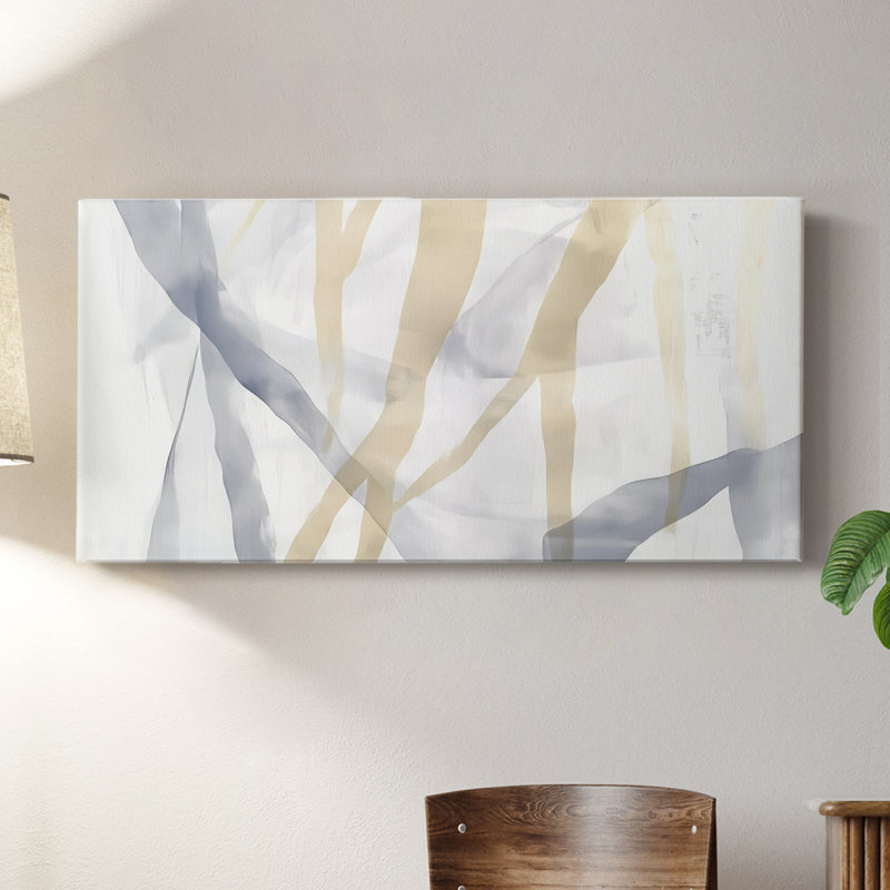 Abstrait, série 7, toile tendue # # Gallery, H 16 po x l 32 po