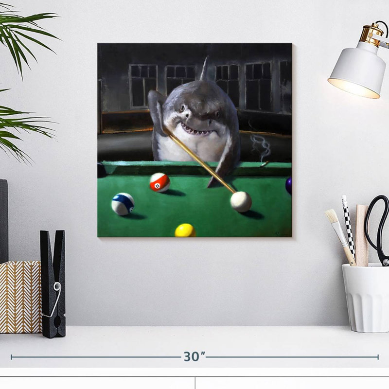Ketti Pool Shark, 16" H x 16" W