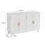 Armoire d'appoint 4 portes avec tablettes amovibles, armoire d'entrée