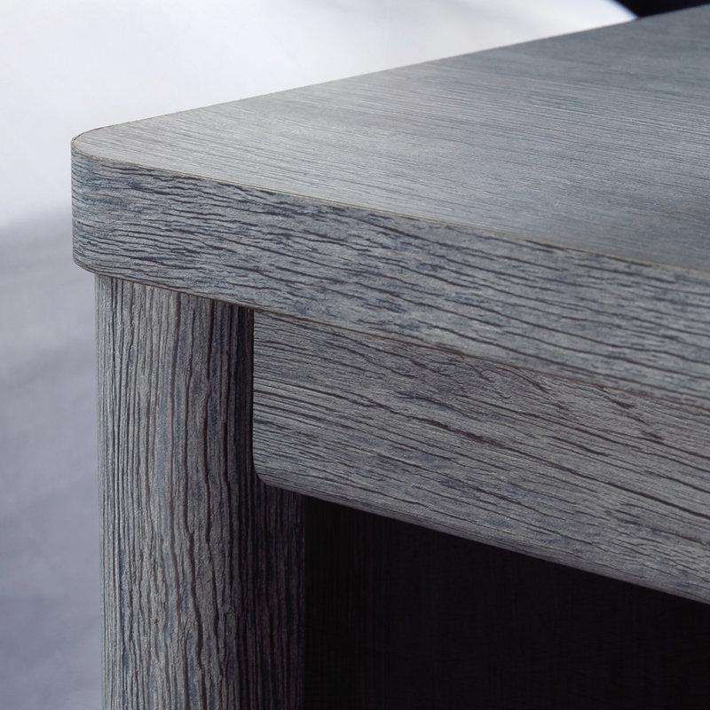 Table de nuit, finition bleue