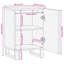 12-5 Solid Wood and Steel Bathroom Cabinet-106216476