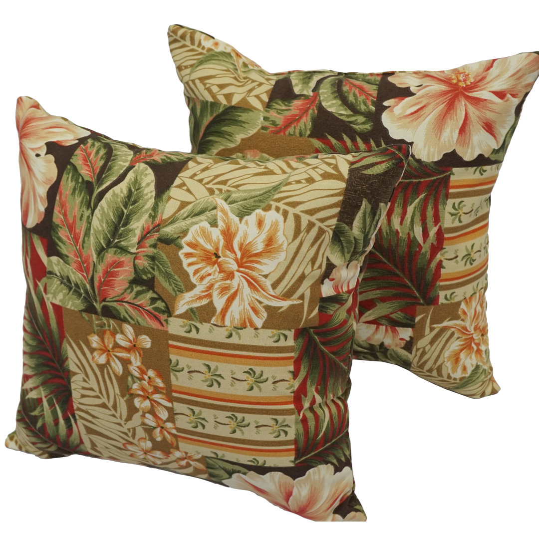 Garden Patch Indoor/Outdoor Throw Pillow (Set of 4) Blazing Needles