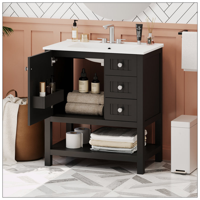 Meuble-lavabo 30 po avec lavabo en céramique