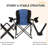 Oversized Folding Camping Chairs High Backrest Heavy Duty Lawn Chairs