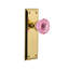 New York Plate with Crystal Pink Door Knob-623118361