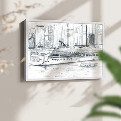Ferryboats II -Framed Print - Restickable