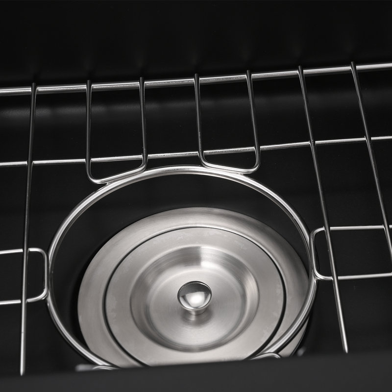 17.71"L Single Bowl Granite Kitchen Sink