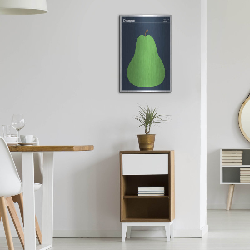 «State Posters 16» par Print Collection, art mural en métal, H 24 po x l 16 po