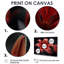 Photo moderne de lys rouges et noirs - art mural lys-2032650164-2032650161
