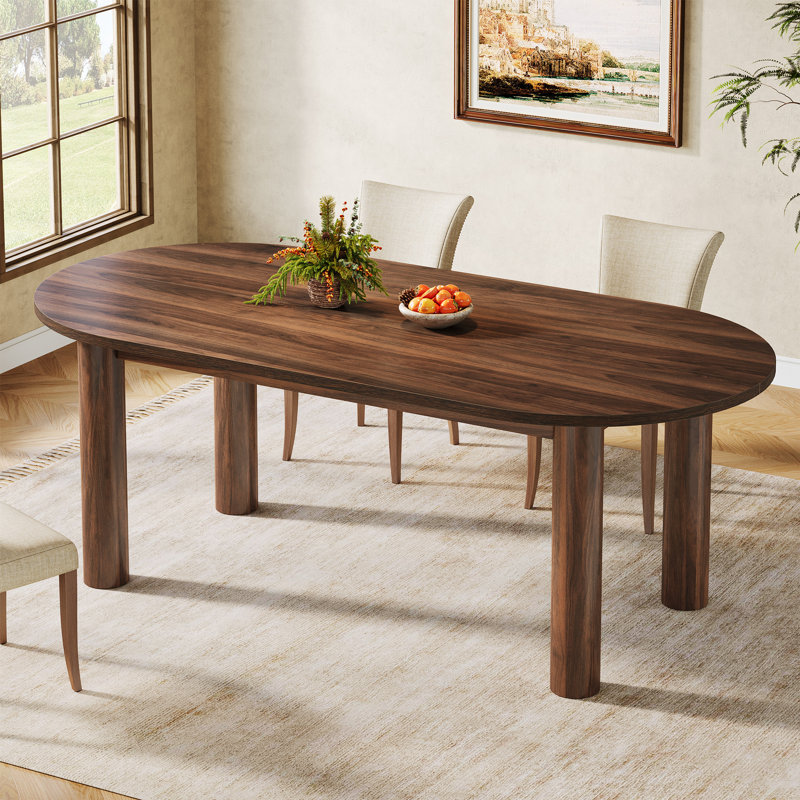 63" Oval Dining Table For 4-6 People