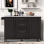 Îlot de cuisine avec rangement inclinable et armoire de rangement-1756537371