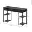 Petit bureau d'écriture avec tiroirs en tissu, tablettes réglables, table d'ordinateur de bureau personnel | Idée de cadeau-1852724482