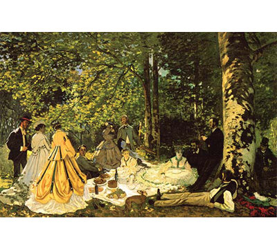 «Luncheon On The Grass» par Claude Monet, reproduction d'art