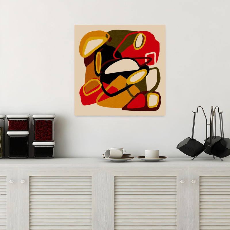 Art contemporain contemporain abstrait, H 18 po x l 18 po